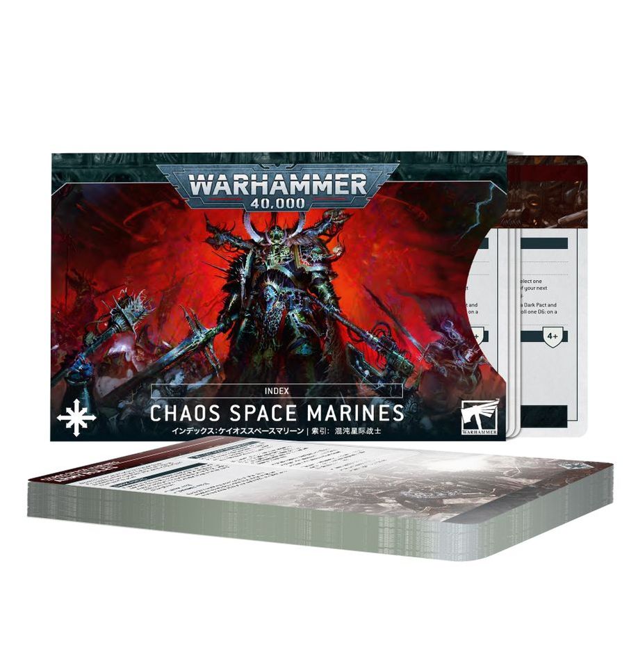 Index Cards - Chaos Space Marines
