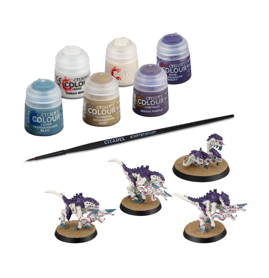 Tyranids - Termagants and Ripper Swarm & Paints Set