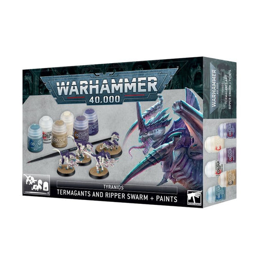 Tyranids - Termagants and Ripper Swarm & Paints Set