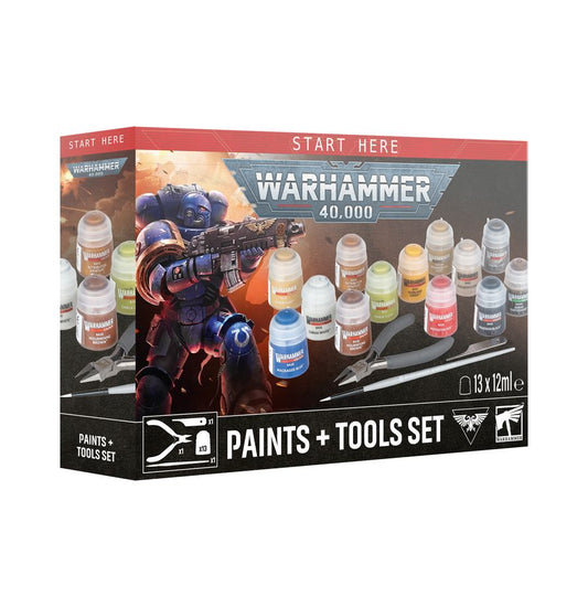 Warhammer 40k - Paints & Tools Set