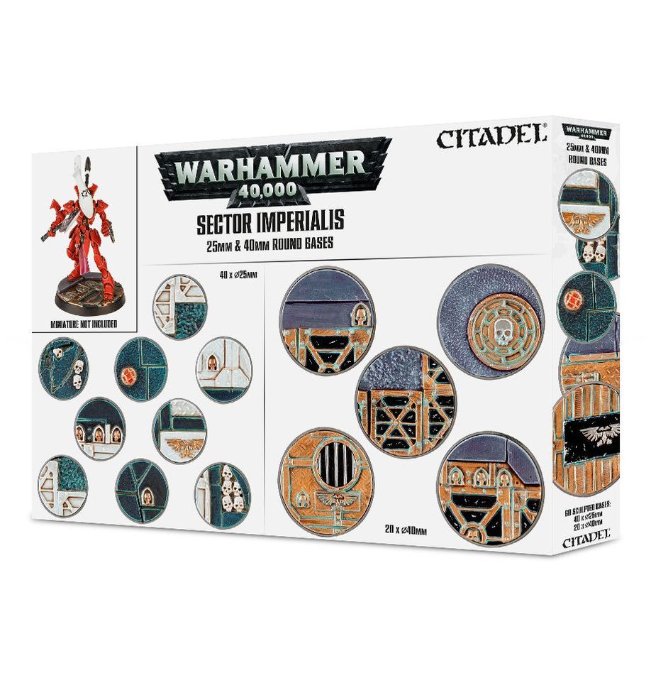 Warhammer 40K - 25mm & 40mm Round Bases