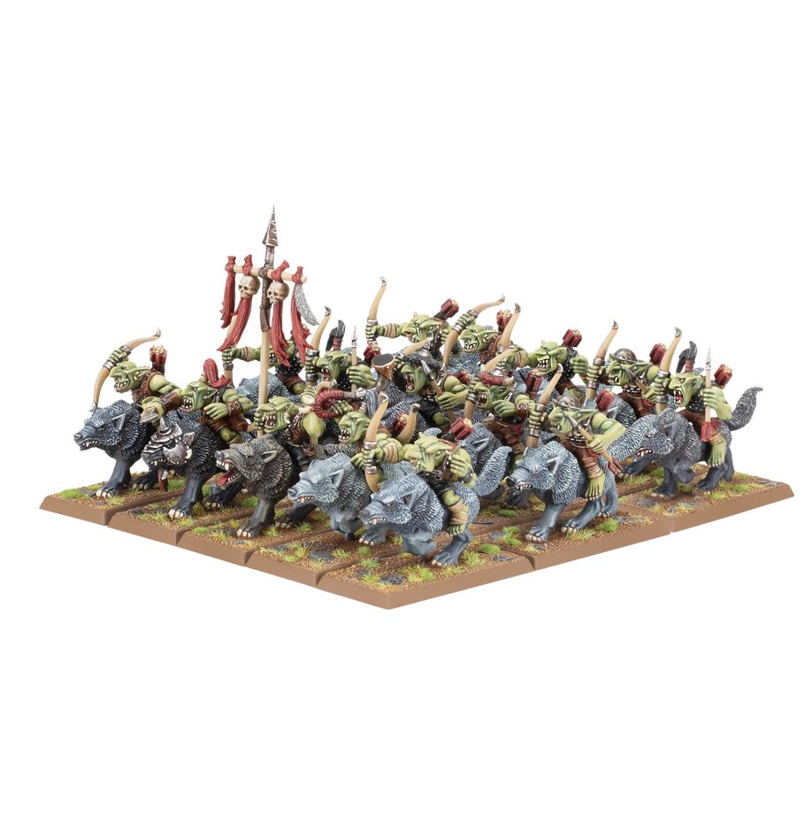 Orc & Goblin Tribes - Goblin Wolf Rider Mob