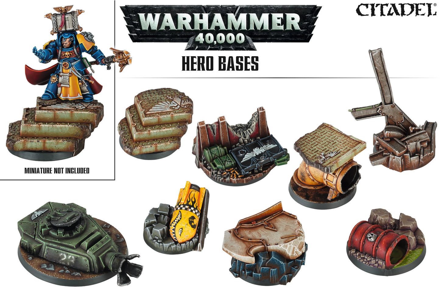 Warhammer 40K - Hero Bases